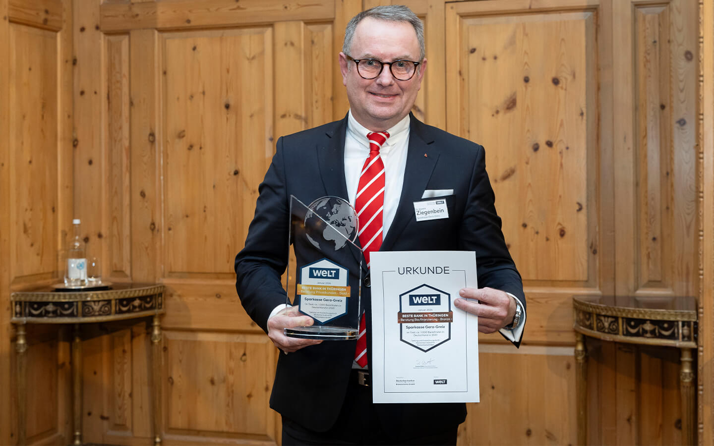 Hendrik Ziegenbein, Vorstandsvorsitzender der Sparkasse Gera Greiz