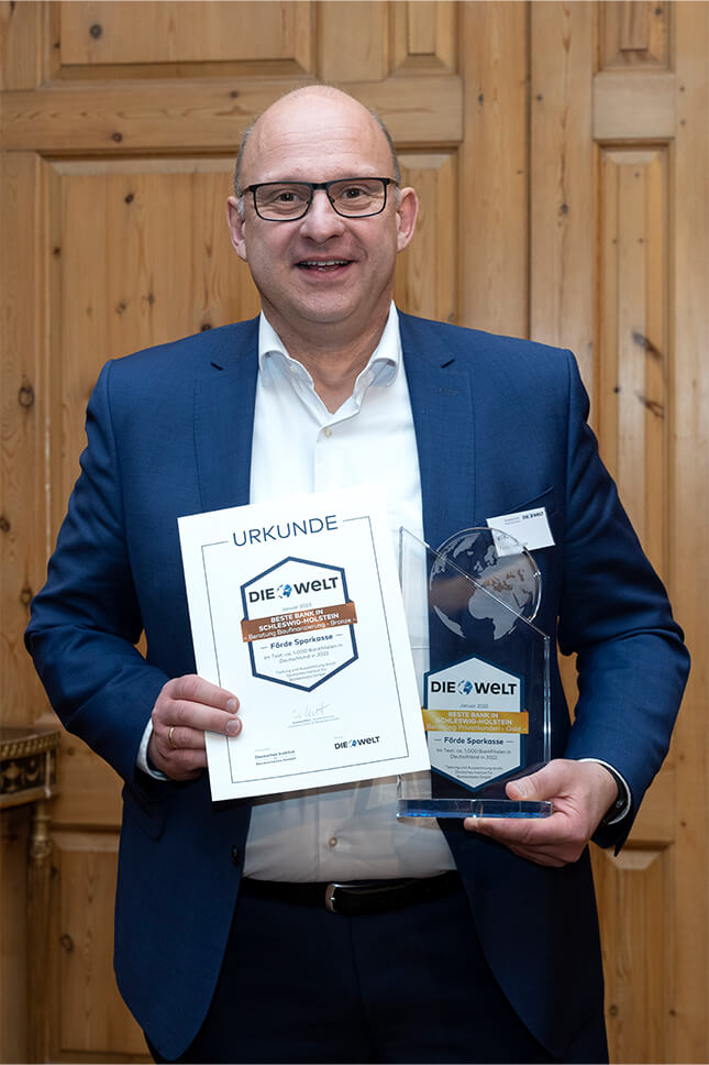 Jörg Willms, stv. Vorstandsmitglied und Bereichsleiter Privat und Geschäftskunden Förde Sparkasse