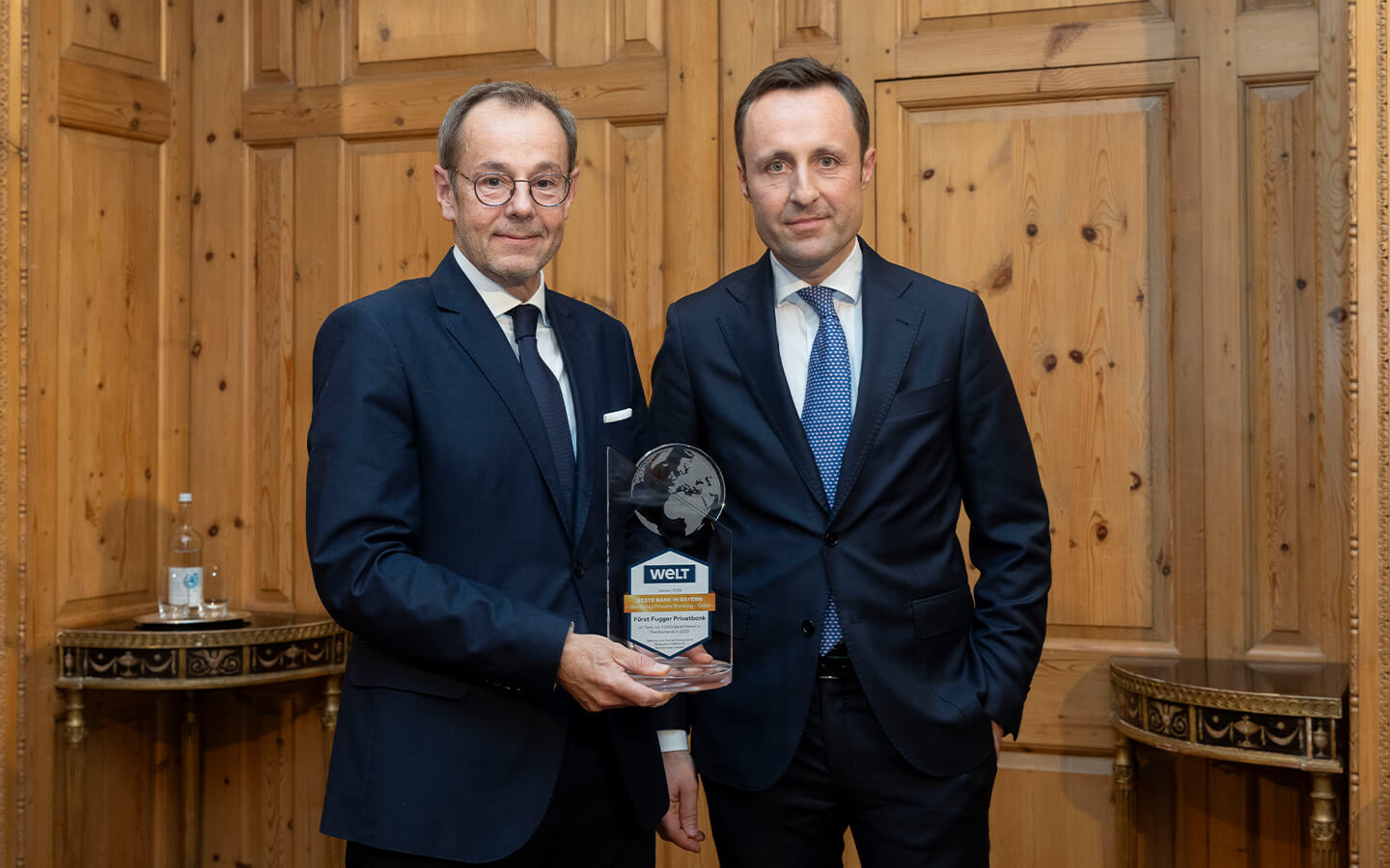 Markus Walter, stellvertretender Niederlassungsleiter Augsburg und Alexander Wagner, Leiter der Niederlassung Augsburg der Fürst Fugger Privatbank