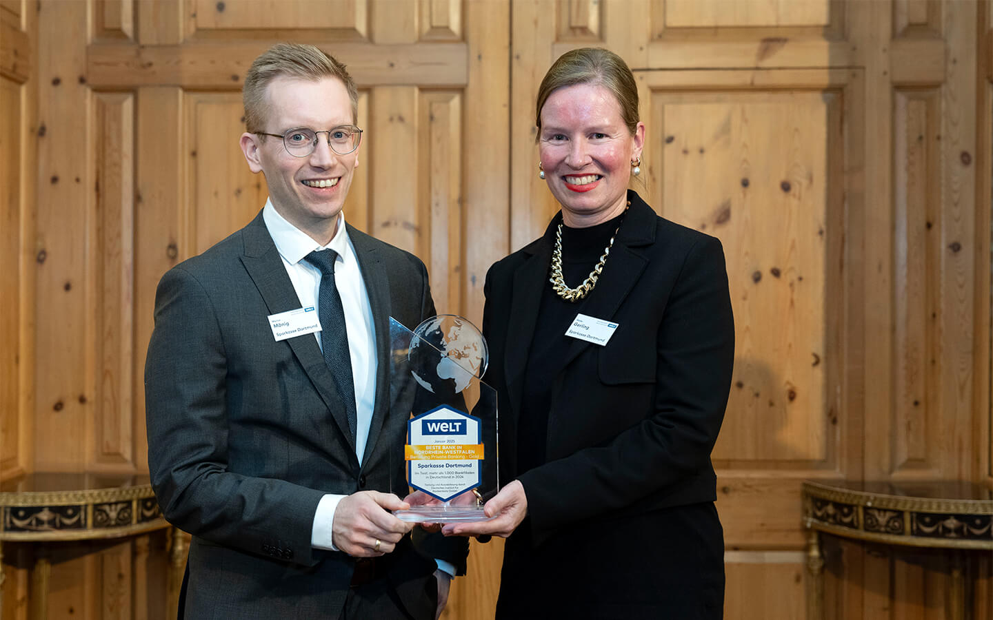 Marius Mönig und Maike Gerling, Sparkasse Dortmund