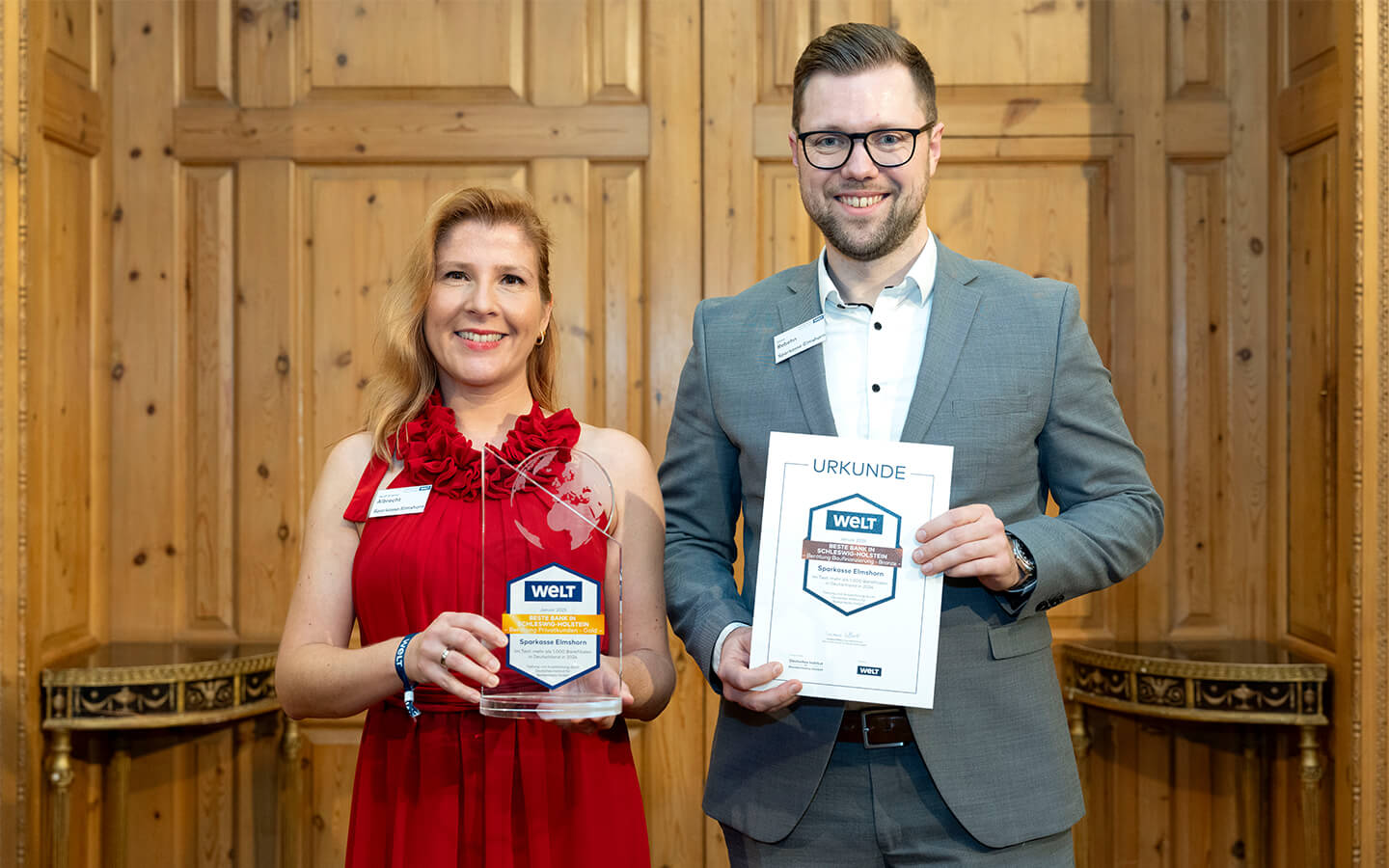 Niklas Rebehn und Sarah Kristina Albrecht, Sparkasse Elmshorn