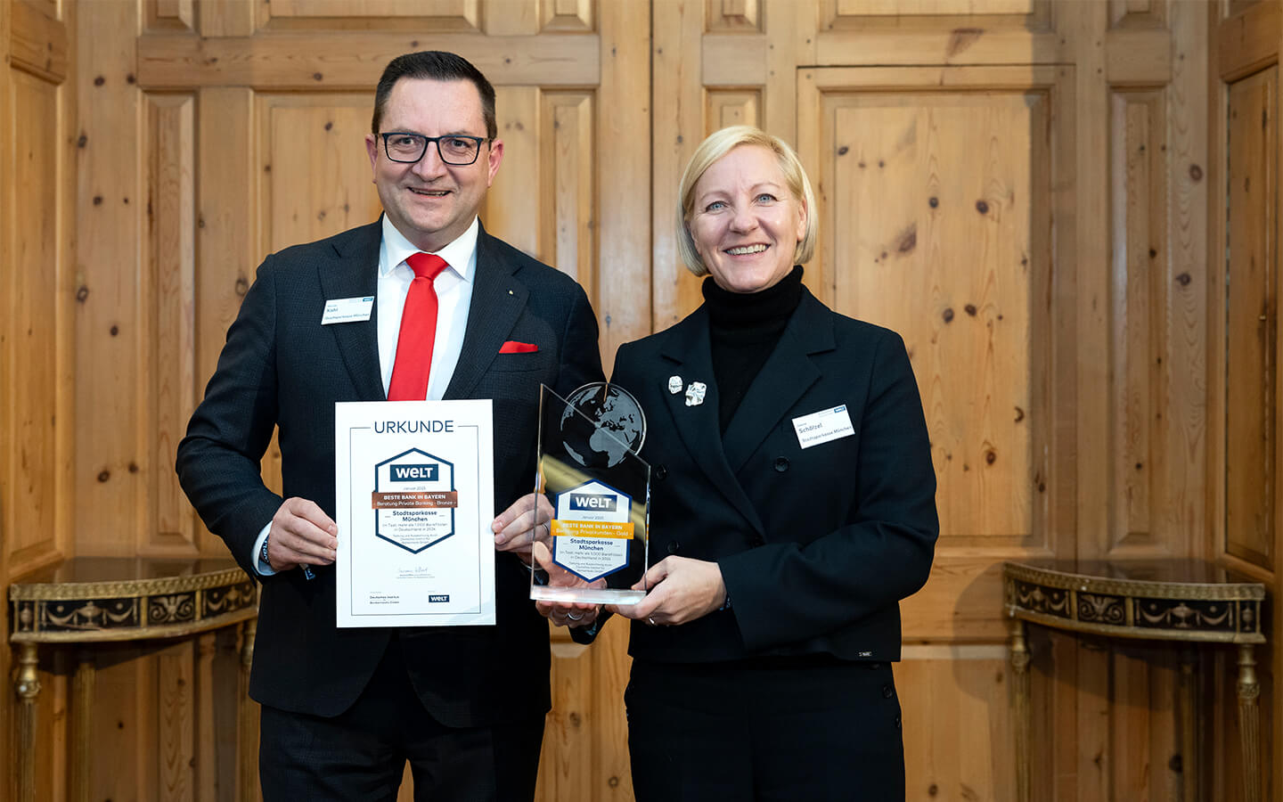 Sabine Schölzel und Michael Kahl Stadtsparkasse München
