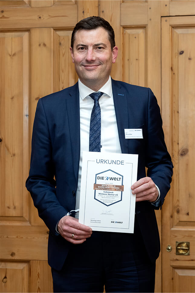 Sven Grundler, Prokurist Leiter Firmenkunden Volksbank Mittlerer Neckar eG