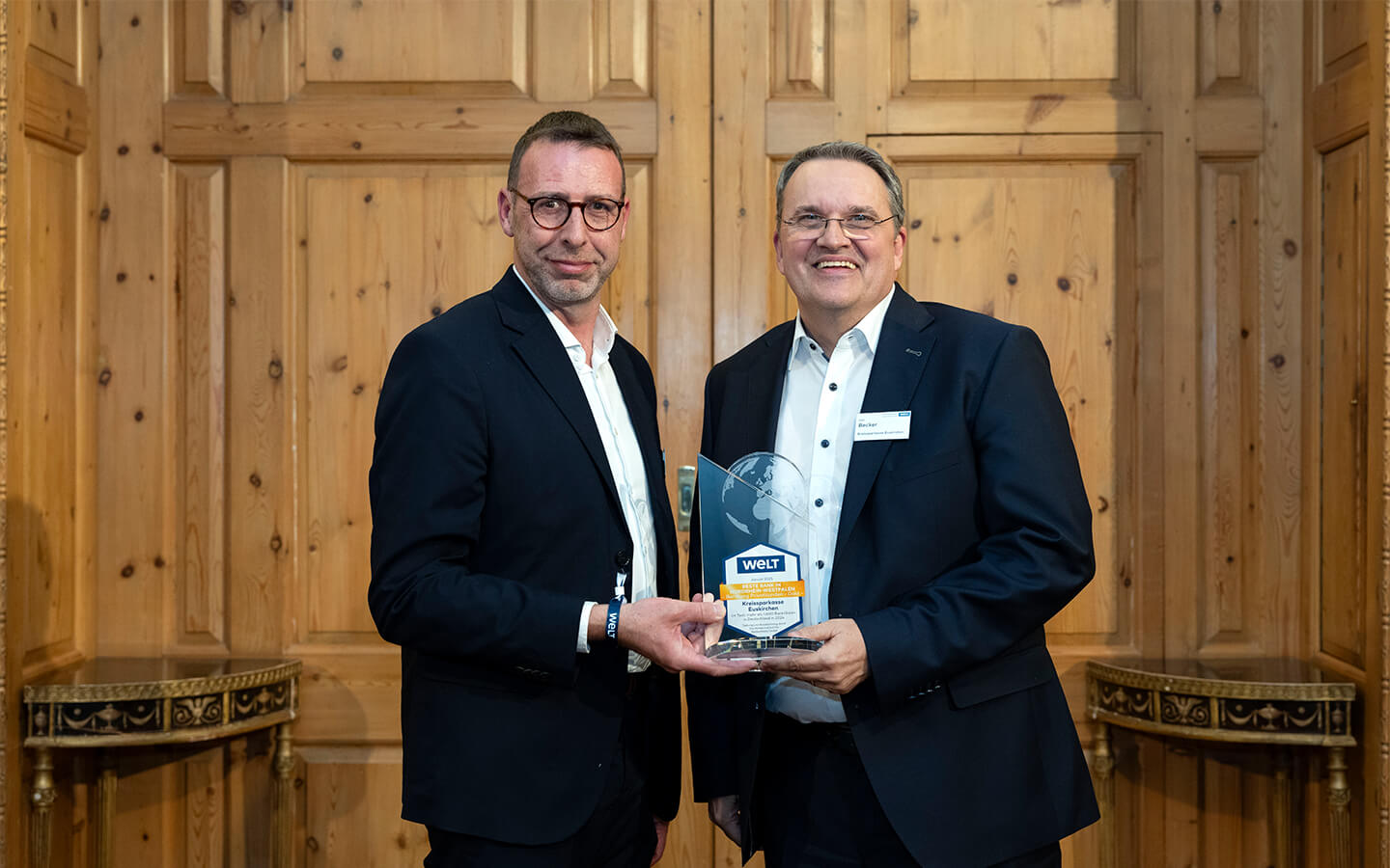 Udo Becker und Volker Zart, Kreissparkasse Euskirchen